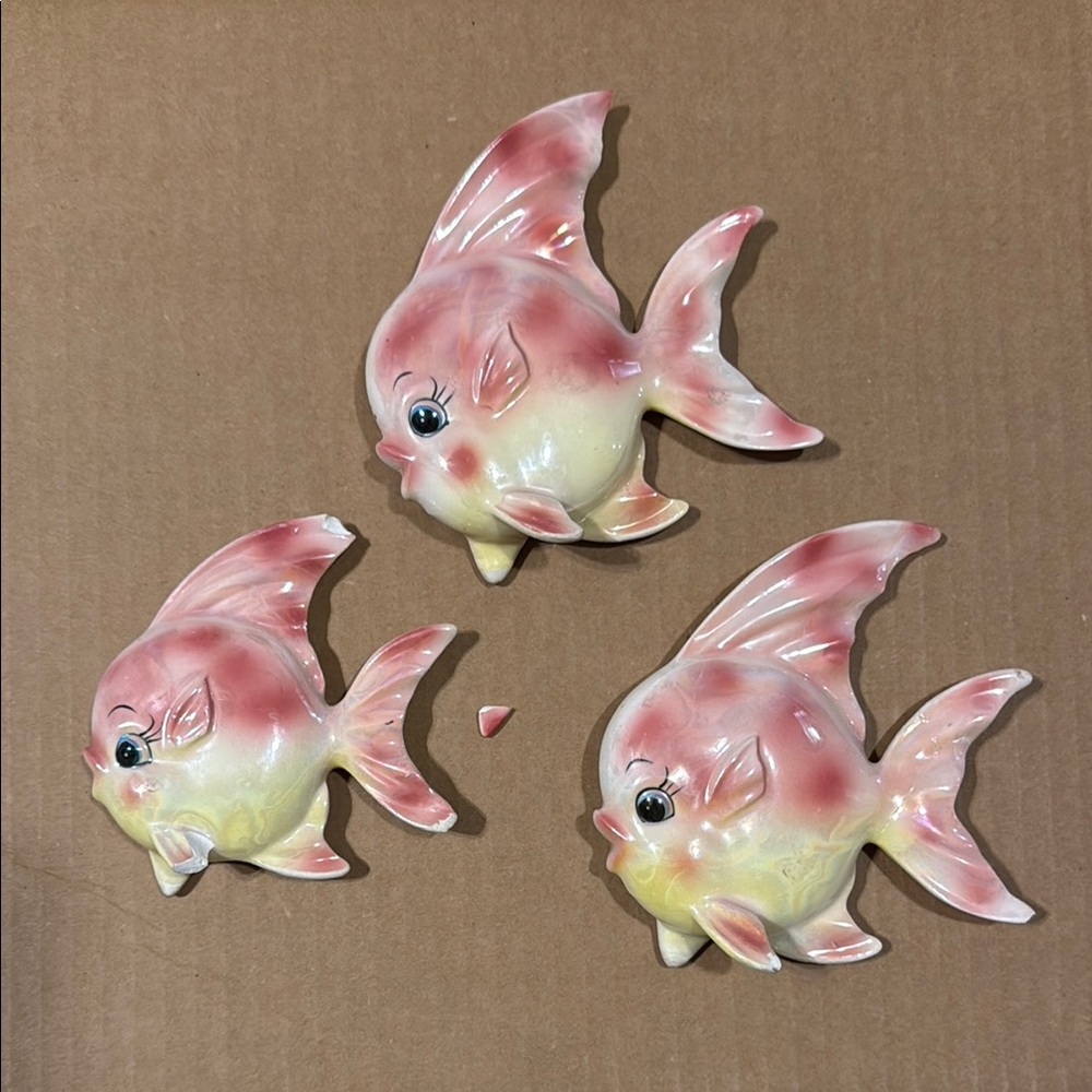 Vintage Ceramic Fish Wall Decor